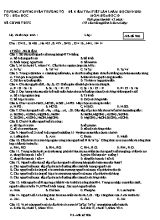 Đề kiểm tra 1 tiết lần 2 môn Hóa học Lớp 10 - Mã đề 906 - Năm học 2019-2020 - Trường THPT Nguyễn Trường Tộ